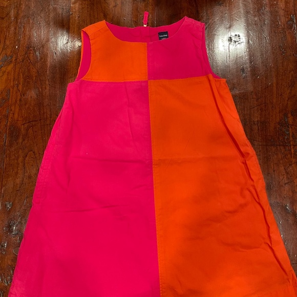 GAP Girls 3T Dress; COLOR-BLOCK -ORANGE/PINK - Picture 1 of 2